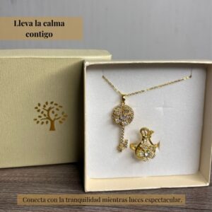 Set Llave del Éxito y Girasol | Joyería con Propósito ✨🌻
